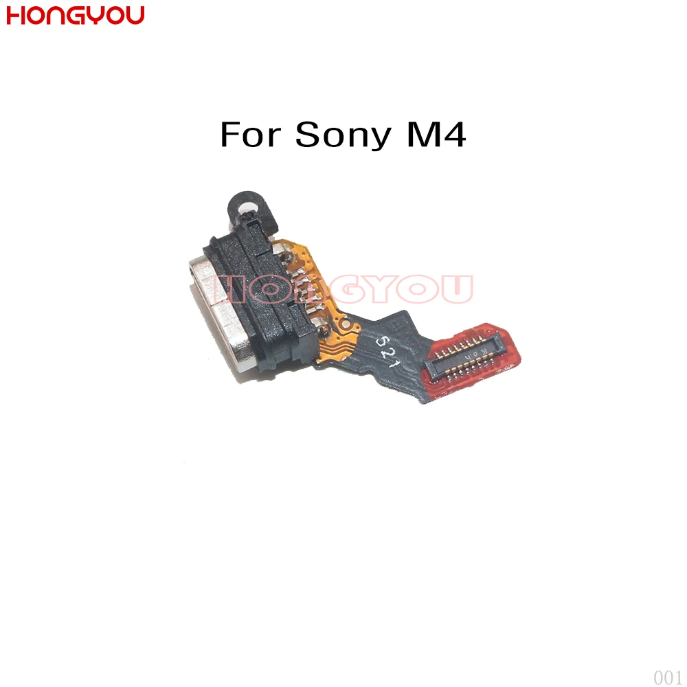 USB коннектор для док станции с гибким кабелем гнездо зарядки разъем Sony Xperia M4 Aqua E2303