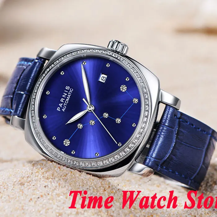 

Luxury 39mm Parnis men's watch Big Dipper Royal blue dial sapphire glass 5ATM MIYOTA movement women's watch 932