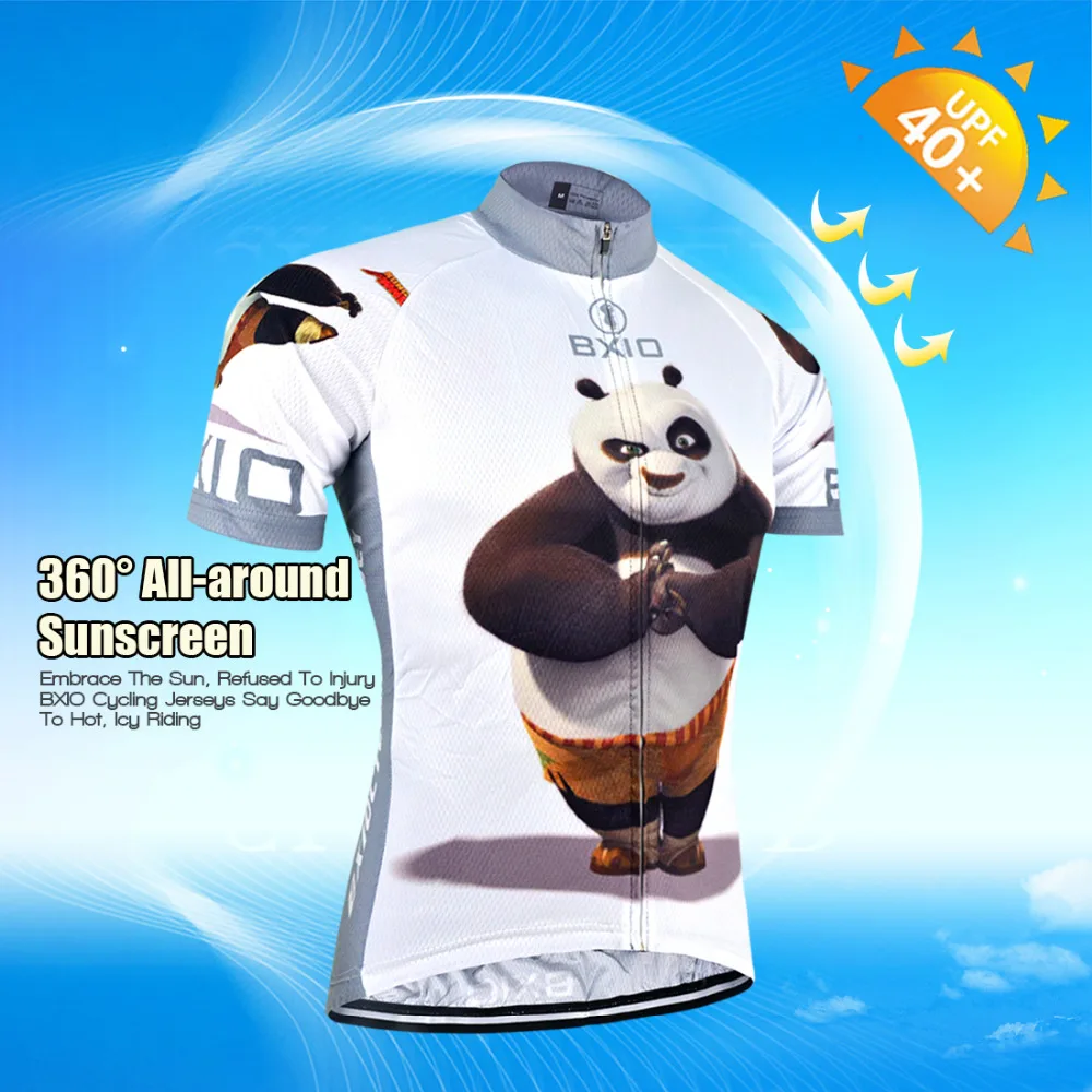 BXIO забавные велосипедные майки Ropa De Ciclismo Fat Bear Raiders Mans Pro комплекты одежды для велоспорта Completo Ciclismo Estivo 081