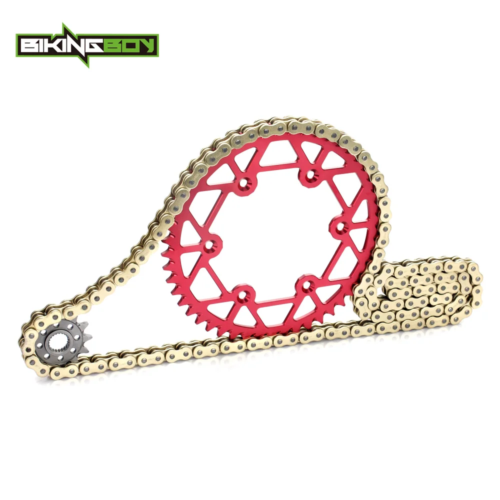 

BIKINGBOY Front 13T Rear 48T 49T 50T 51T 52T Sprockets 520 Chain for Honda CRF 250 R X 2004-2016 CRF250R CRF 250R CRF250X 04-16