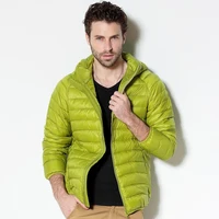 Men White Duck Down Jacket 2021 New Portable Hooded Down Coat Ultralight Men Winter Coat Warm Thermal Down Parkas Plus Size 6XL 1