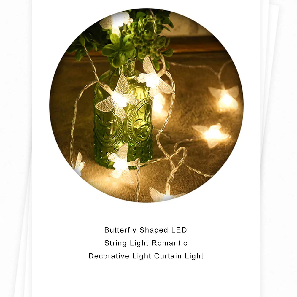 2018 Новое поступление в форме бабочки светодиодный свет шнура Романтический декоративный свет Шторы Свет Горячая распродажа