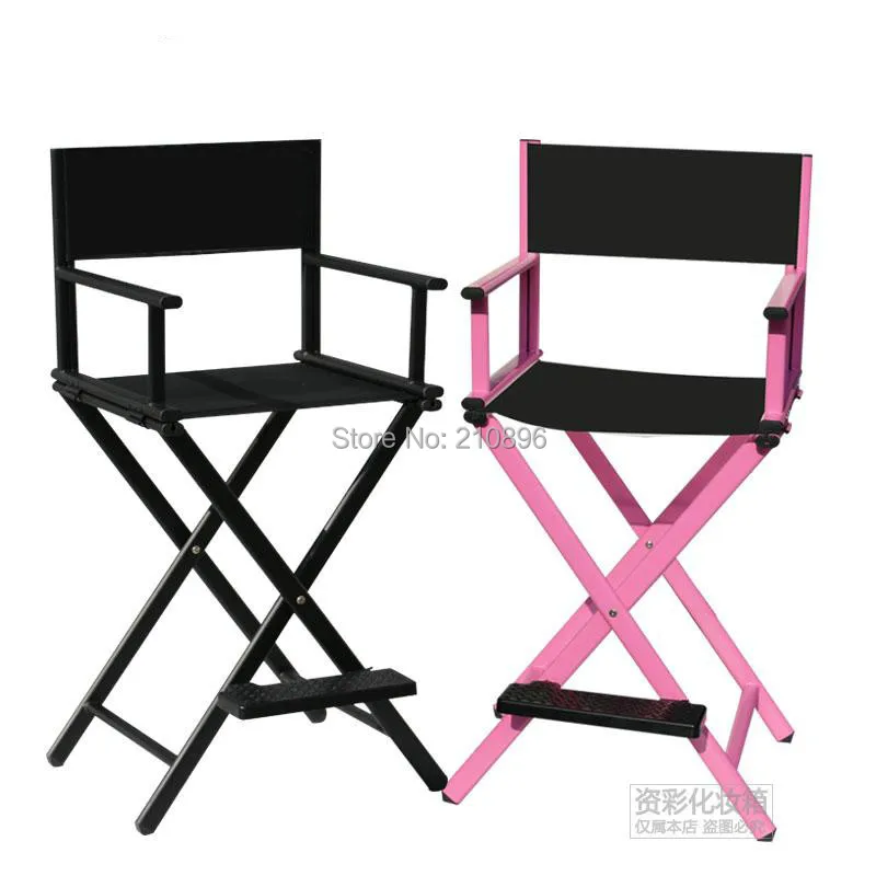 Портативный стул для руководителя Парикмахерская мебель алюминиевый пляжный стул черный и розовый