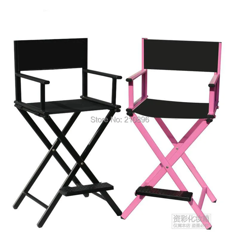 Portable Directors Chair Hairdressing Salon Furniture Aluminum Beach Portable Directors Chair Hairdressing Salon Furniture Aluminum Beach Black And Pink In Cosmetic Bags Cases From Luggage On Aliexpress