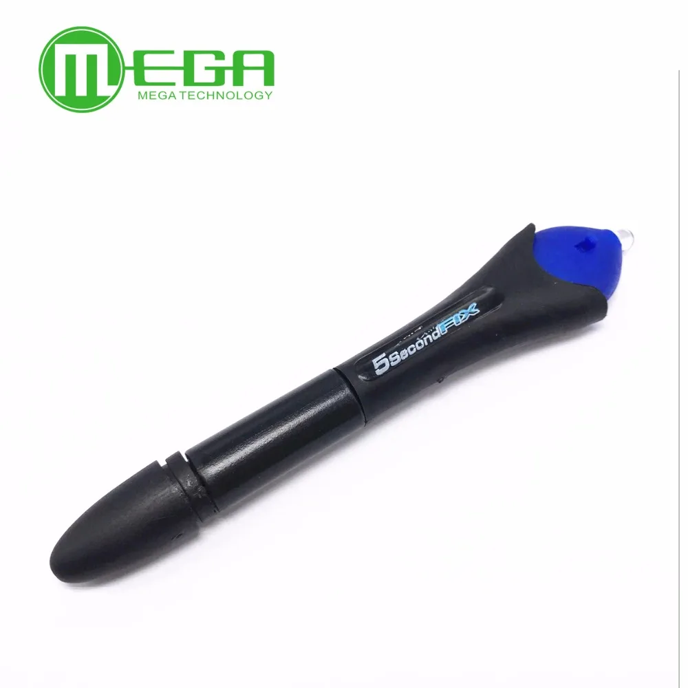 

UV Light Fix Liquid Glass Welding Compound Glue Seal Compound Plastic Metal Stuff Curing Repair Pen 5s + Liquid Glue Refill