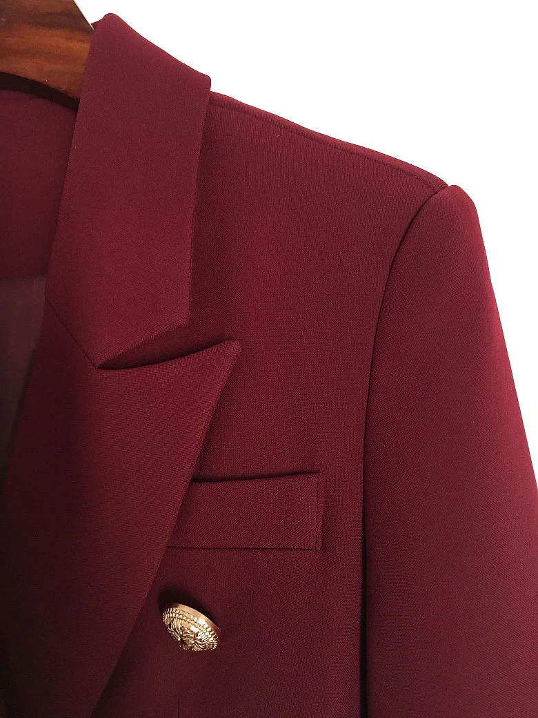 Высокое качество Женский блейзер 2019 весна осень новая мода двубортный Блейзер Женский, с длинным рукавом офисные куртка элегантный женский