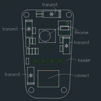 

IR Controller Sensor 4x 940nm Transmitter 1x 38kHz Receiver for ESP32 ESP8266 GY88