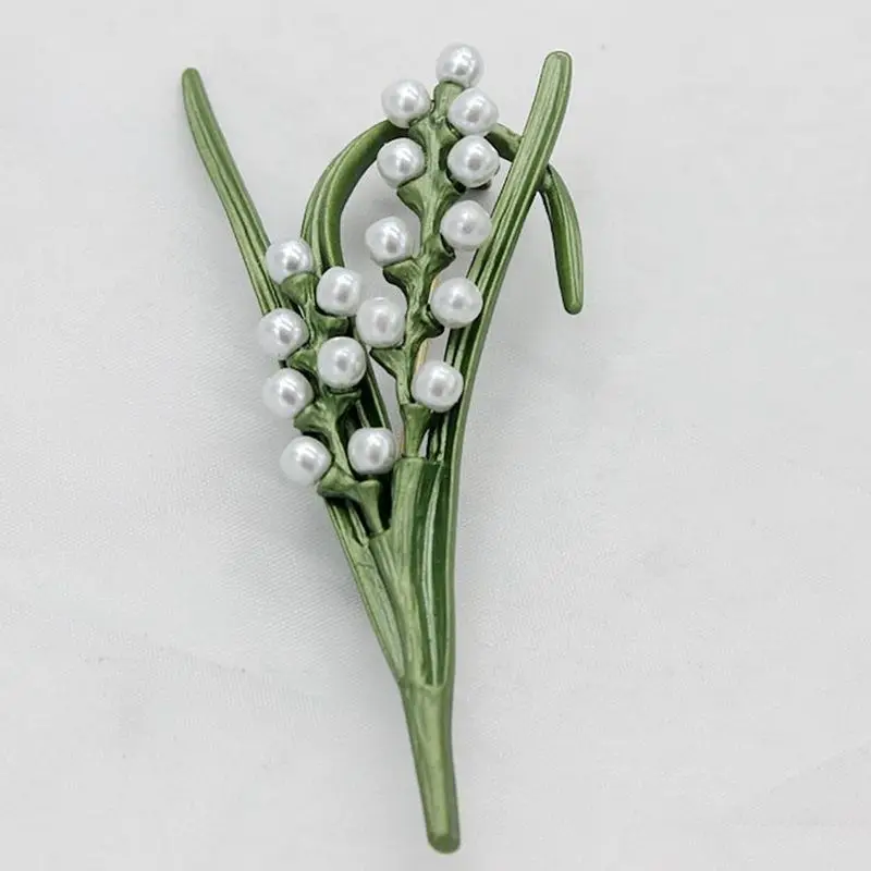 

2018 Vintage brooch Natural pearl Wheat Rice ears Plant jewelry brooch
