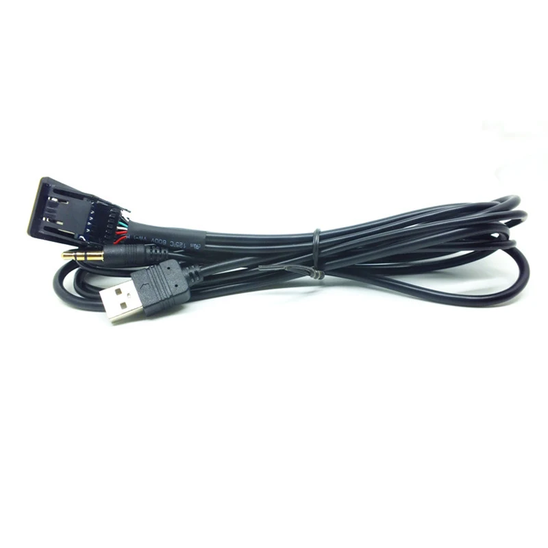 New Car 3.5mm AUX Headphone Flush Mount Audio Modification Panel Input Adapter Kit