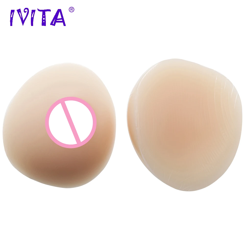 

IVITA Hot Sale 800g Realistic Silicone Mastectomy Breast Forms False Prosthesis Fashion Boobs Enhancer Women Forms With Gift Box