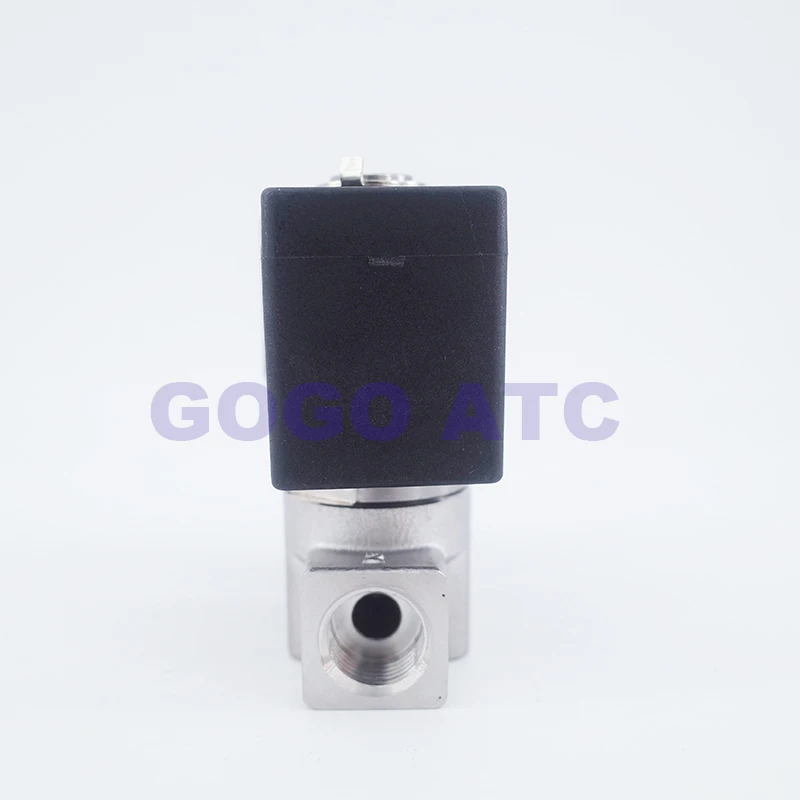 GOGO 0 40bar/20bar/15bar/10bar/7bar 2 ходовой SS304 электромагнитный клапан DC24V 1/4 &quotBSP отверстие