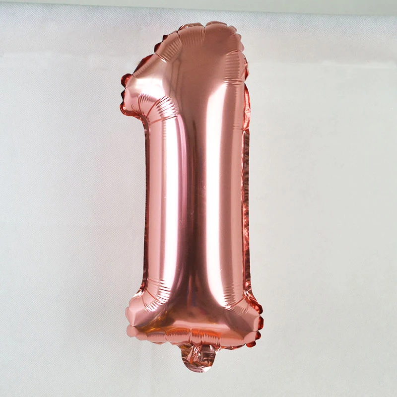 

1 pcs/lot 16 inch Rose Gold Number Foil Balloons Digit air Helium For Birthday Wedding Birthday Party Baby Shower Decoration 9z