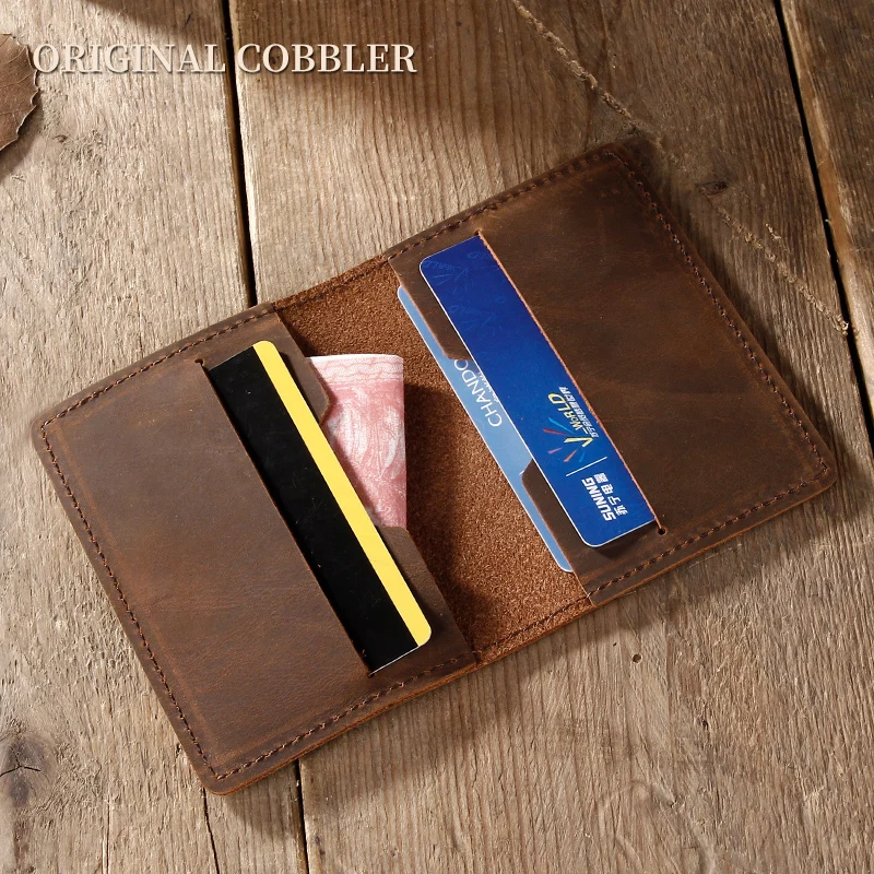 

genuine leather change card package casual card holder small men's cowskin wallet mini wallet for women fashion coin purse