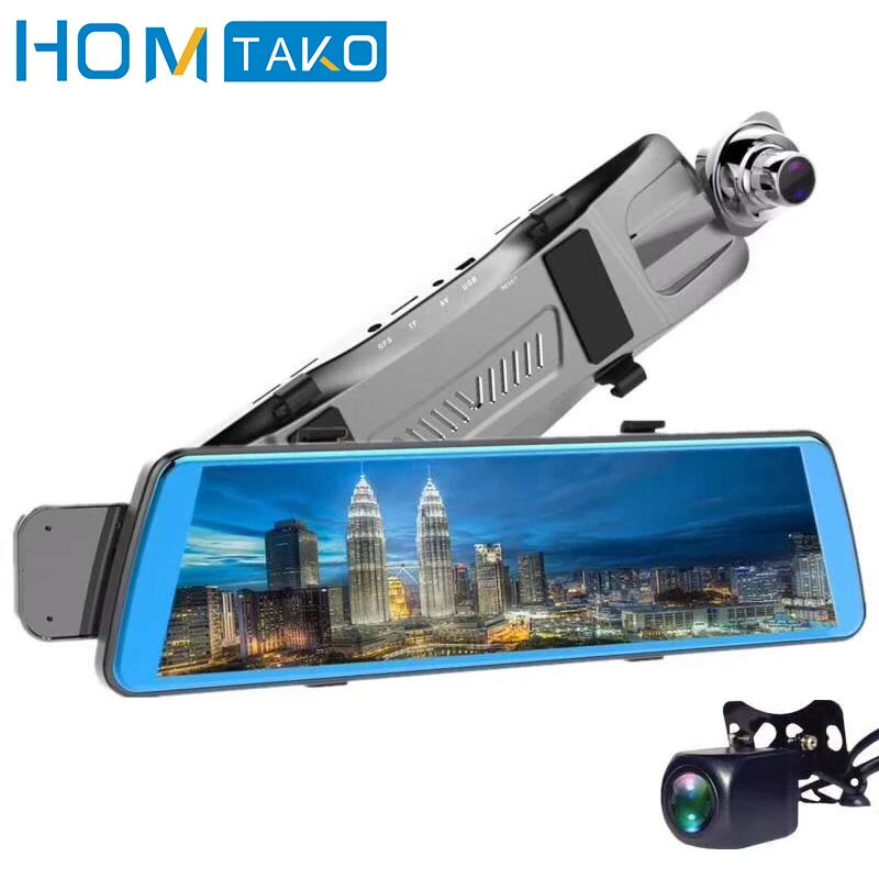 

Car DVR 9.35 Touch Screen 1080P Full HD Dual Lens Rear View DashCam Vehicle Monitor Video Recorder Car Camera Detector Camcorder