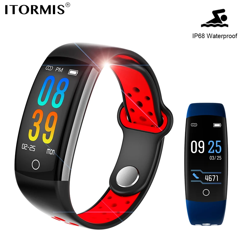 

ITORMIS Smart Fitness Bracelet Wristband Smart Band Sports Waterproof Heart Rate Tracker Pedometer Calorie PK mi band miband 2