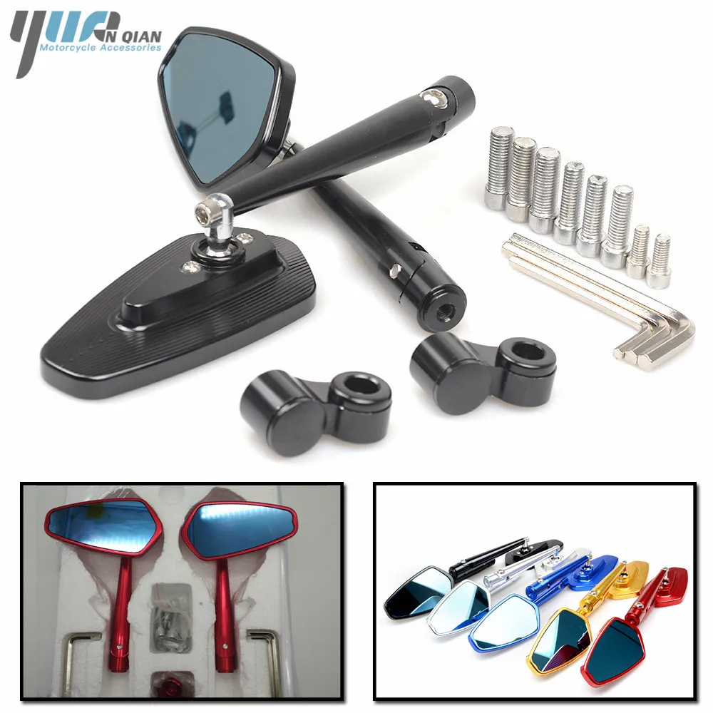 Universal Side Mirror Motorcycle Mirror Scooter Rearview Mirror For Kawasaki Z800 Z750 Z900 ER6N ER6F ZX10R Ninja 250 300 600 R