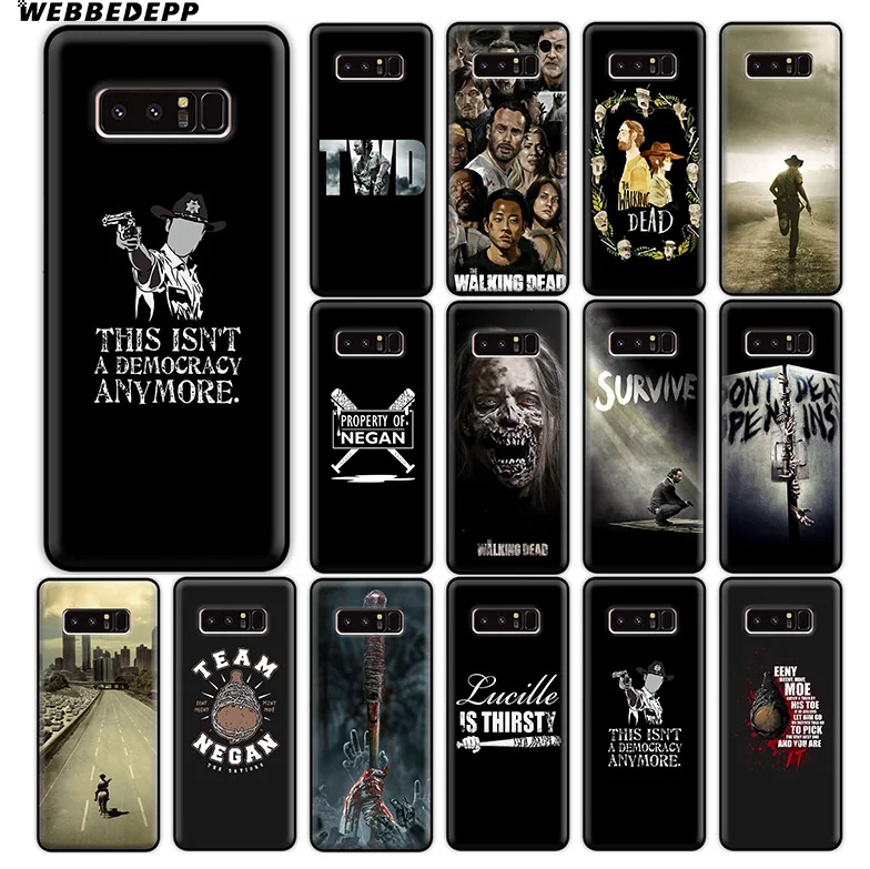 Мягкий силиконовый чехол WEBBEDEPP The Walking Dead для Samsung Galaxy A9 A8 A7 A6 Plus 2018 A5 A3 2017 2016 Note 9 8 |