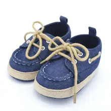 Toddler First Walkers Cotton Canvas Shoes Infant Sneaker Soft Bottom Baby Crib Shoes Lace 1 3Y