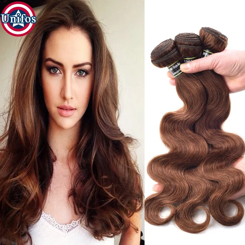 Brown Brazilian Virgin Hair Body Wave 4 Chocolate Human Hair