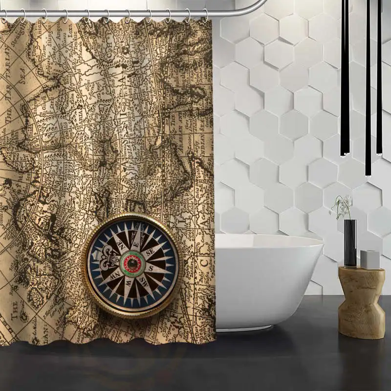 36 x 72 inch Anime Style Shower Curtain Eco-Friendly PVC-Free Bathroom Curtain Waterproof and Mildew Resistant