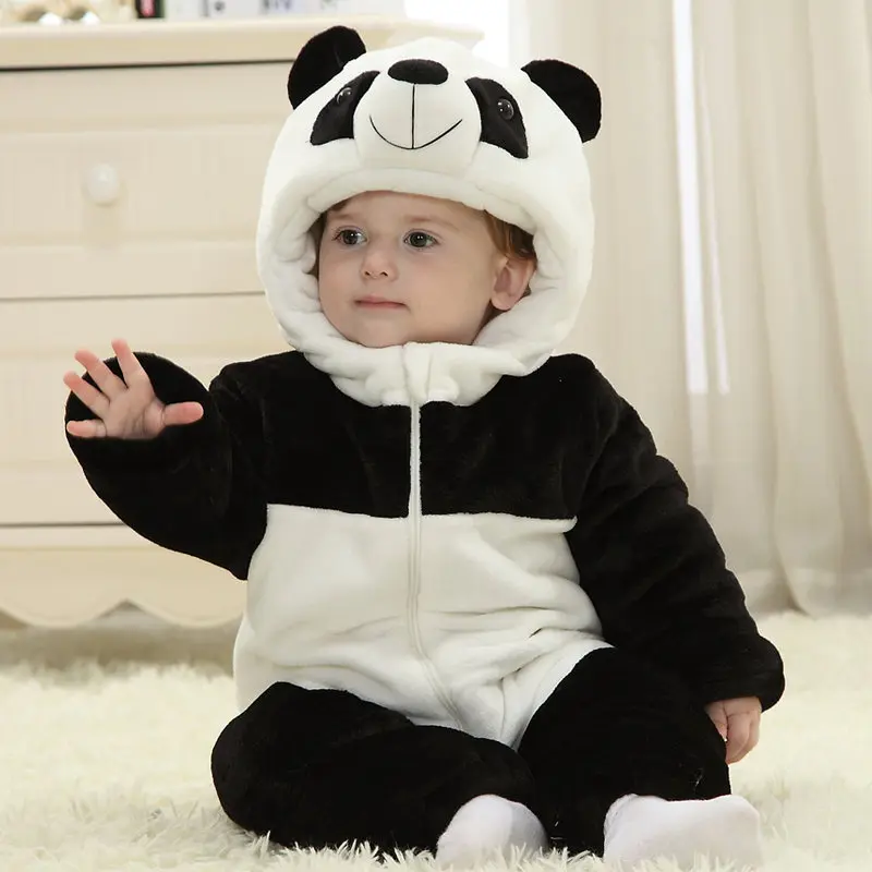 

Winter Baby Rompers Panda Baby Rompers Infant Baby Girl Halloween Costume1 2 3 Years Old Toddler Baby Boy Clothes RL11-5