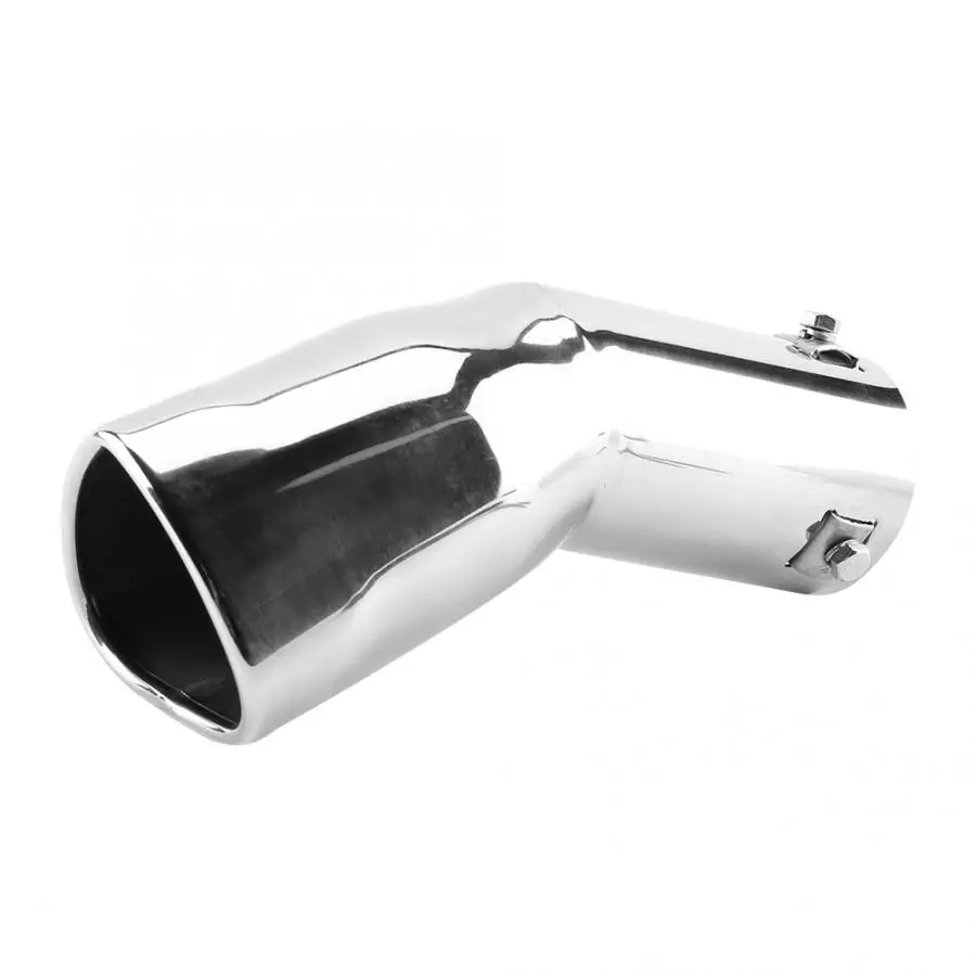 

car exhaust tube Stainless Steel Universal Car Modified Heart-shape Exhaust Pipe Rear Tip Tail Throat 60mm stainless steelauto
