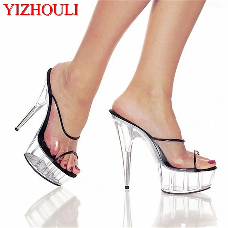 

15 CM High Heels Slippers Club Night Shoes Sexy Pole Dancing Shoes Platform Women's Shoes Dance Shoes