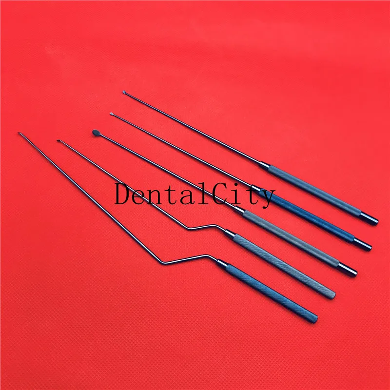 

Titanium Alloy Yasargil Micro Raspatory Angled Round tips shightly curved head tools Round handle
