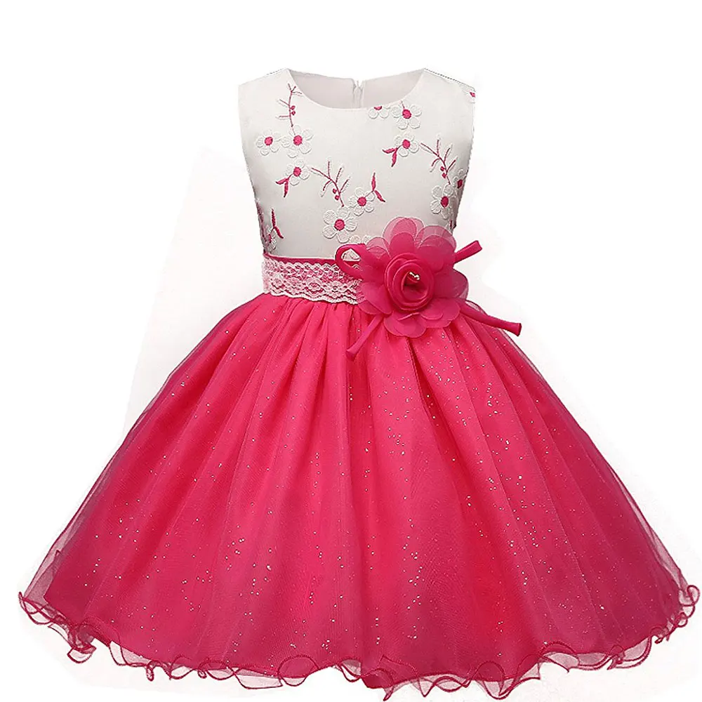 Children Clothing New Brand Baby Girl Dress Tulle Flower Kids Prom