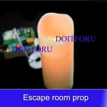 Комната секретов побега реквизит камеры свечи тела свечи, выключаемые дуновением органа