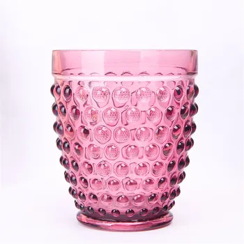 

Creative Glass Colored Cup Polka-dot Tumbler Restoring Ancient Red Wine Ice Juice Skid-proof Colorful Water Mug Drink-ware 1pcs