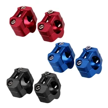 CNC алюминиевый Универсальный зажим для Руля Мотоцикла, регулируемый зажим для жировых стержней, 1 1/" 28 мм, крепление для руля, одноцветные крепления