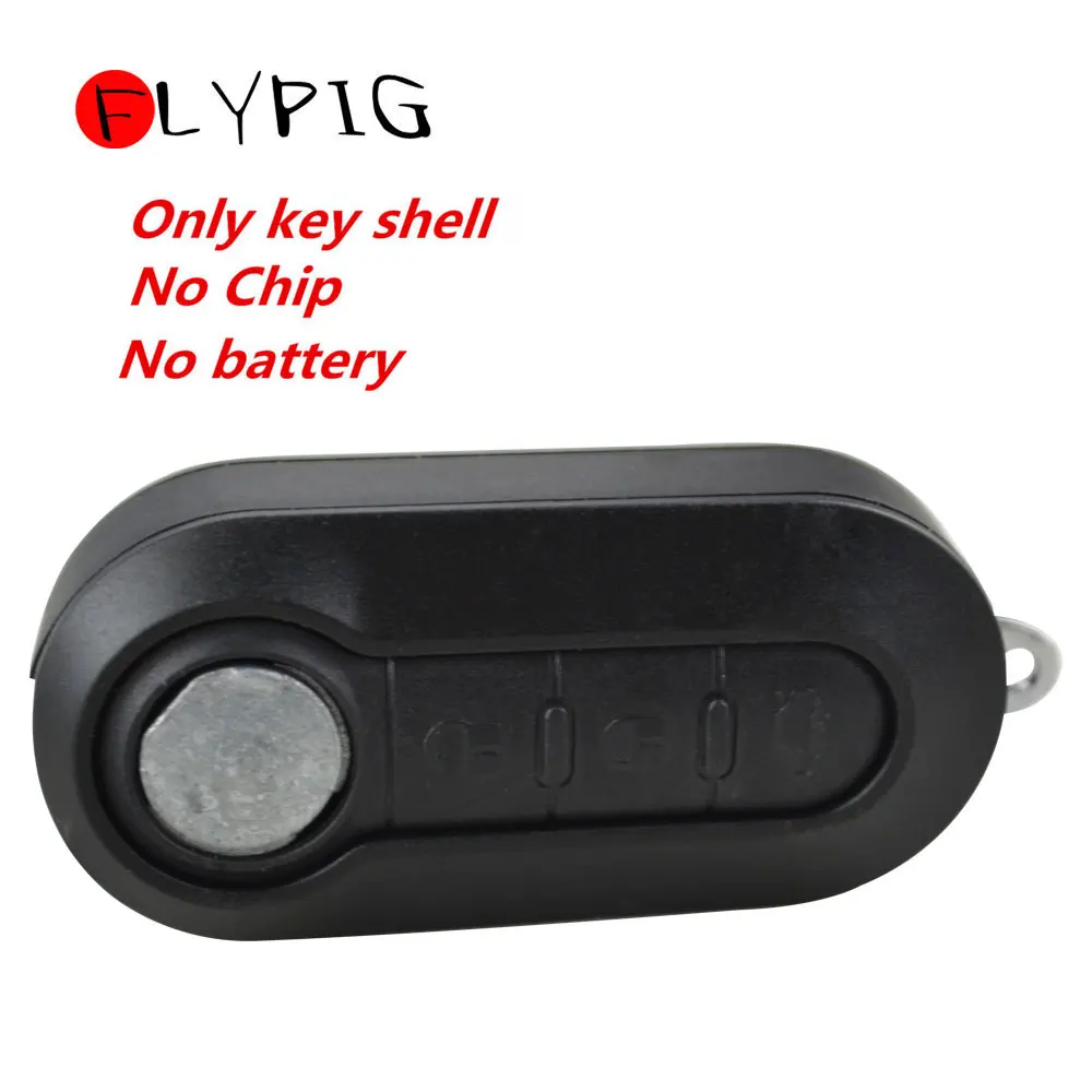 FLYPIG черный чехол для ключей автомобиля без батареи 3 кнопки флип-пульт брелок, чехол для ключей для peugeot Boxer Expert Citroen реле джемпер