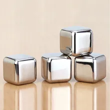 4 шт SS#304 нержавеющая сталь быстрый лед для охлаждения скорость однозернистый виски со льдом пива графины для вина модель льда