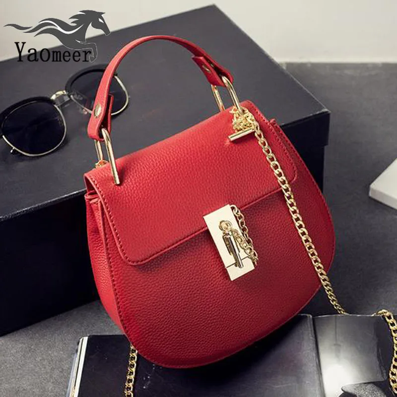 Fashion Circular Messenger Bag Luxury Chain Crossbody Bag Female Mini