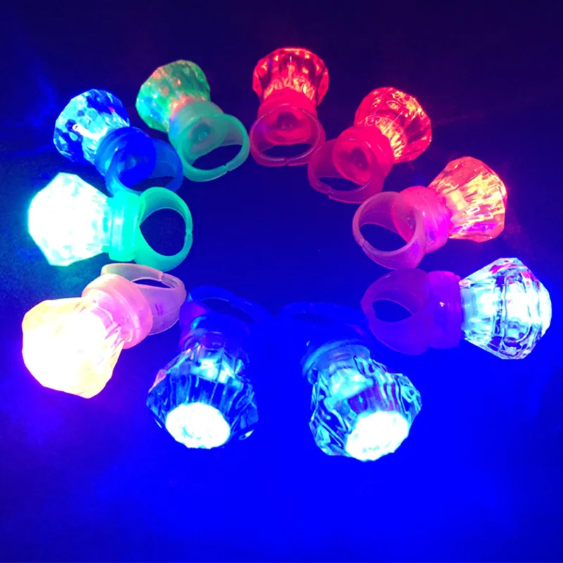 100pcs Finger Light  Shiny Neon Stick Finger LED  Ring  