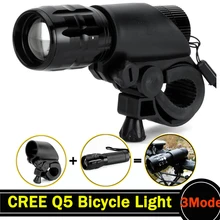 Q5 LED Bicycle Light Set 2000 Lumens LED Bike Lights Bicycle LED Light Cycling Front Head Light with Handlebar Dropshipping ZK67
