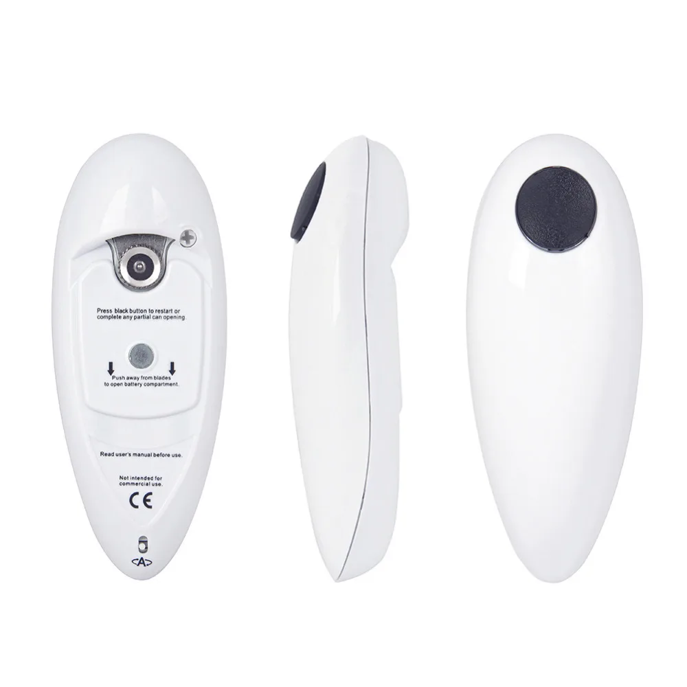 Mini Convenient One Touch Automatic Electric Can Tin Bottle Opener&Bottle Wrench No Hands Battery Operated