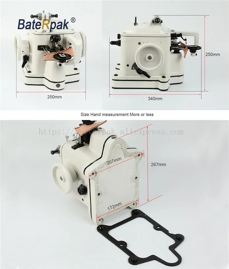 BateRpak SM-402A High quality single line chain high speed fur Sewing machine,no table no motor,price for only  Machine head 4