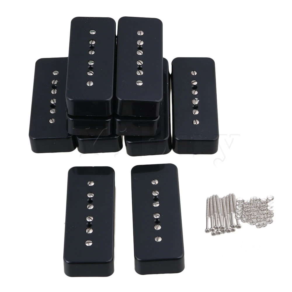 Yibuy Black Long Bar Electric Guitar Pickups Bridge And Neck Pickup