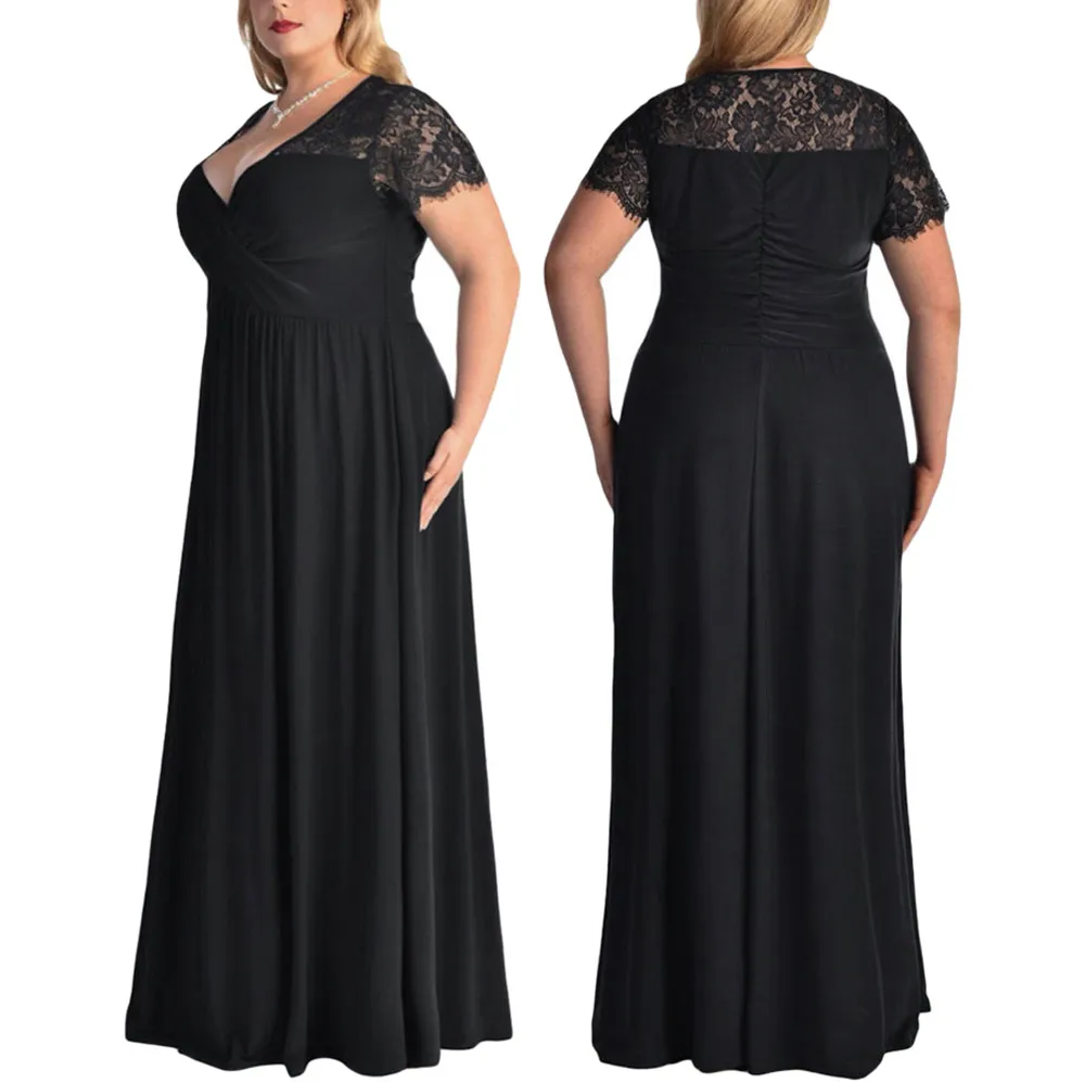 Free Ostrich vestidos verano Plus Size Short Sleeves Cocktail Gown Women Summer Dress Long Dresses Beach Sundress N30