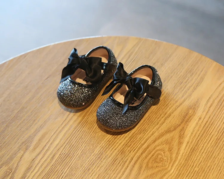 Г. Новая весенне-Осенняя детская обувь для малышей с блестками нескользящая обувь принцессы для девочек кожаная обувь для первых ходунков Bebe