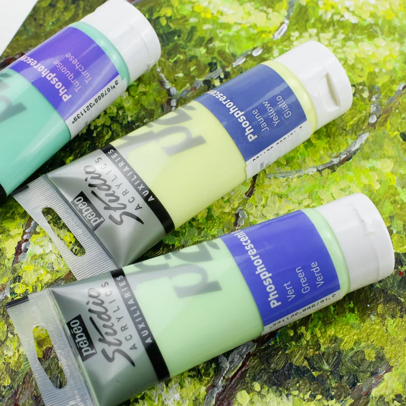 Acrylic Paint Glow in the Dark 100ML/pcs Luminous Water Color Pigment Fluorescent painting Street Graffit