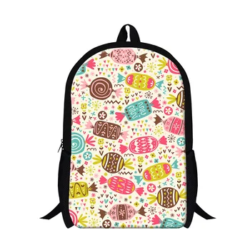 

Pretty Style Children Graffiti Backpack Colorful Candy Printing School Bag For Teenager Girls Shoulder Book Bag Mochila Feminina