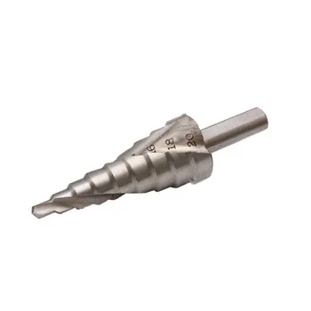 

HSS Spiral Groove Step Drill Bit Silver 4-32mm 10mm Handle High Speed Steel
