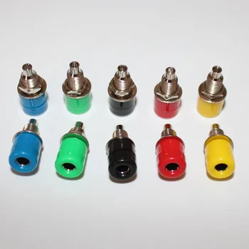 

200pcs 4mm Copper Panel Mount Banana Jack Socket 5 colors 30VAC-60VDC/ Max 24A