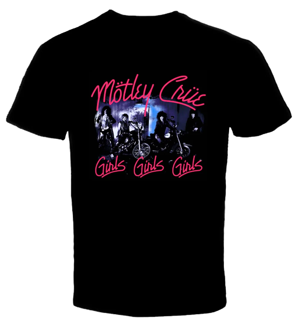 Motley Crue 02 т летняя новая мода для короткий рукав с принтом натуральный хлопок