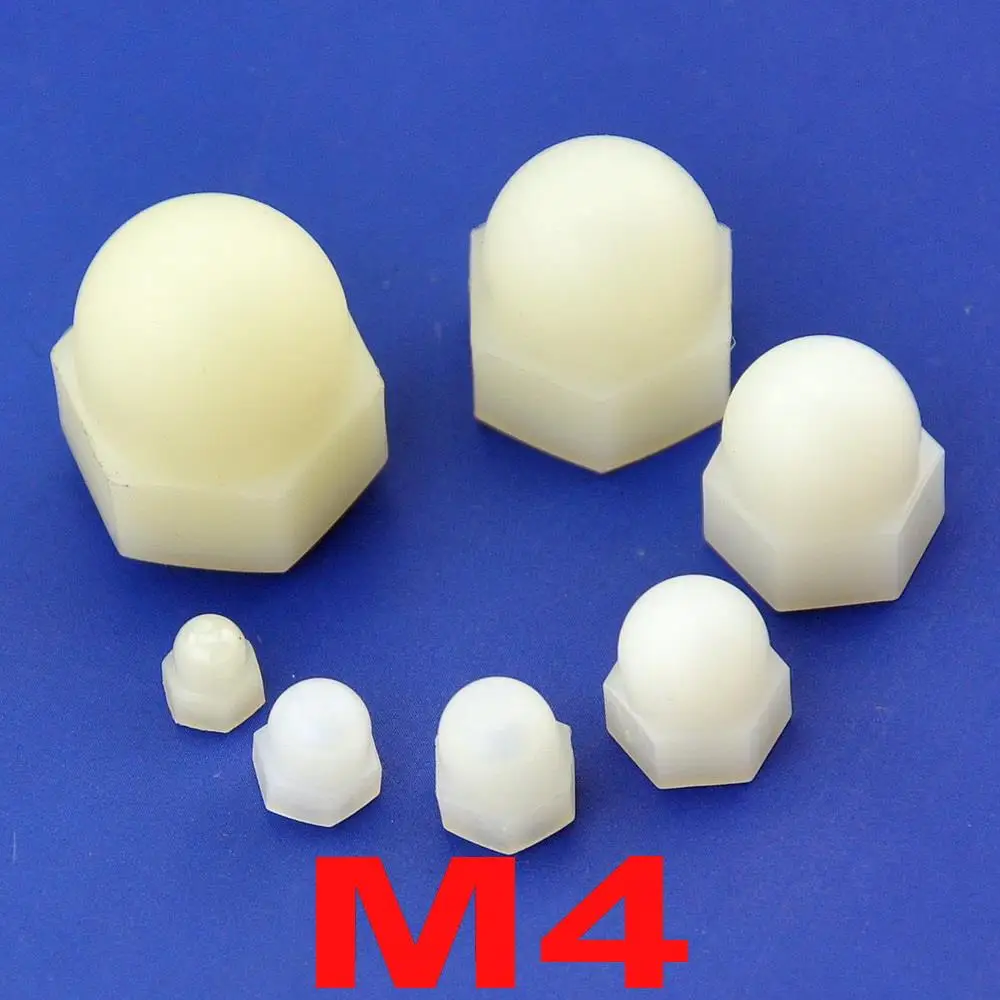 ( 1000 pcs/lot ) Metric M4 Nylon Acorn Hex Cap Nut.in Nuts from Home