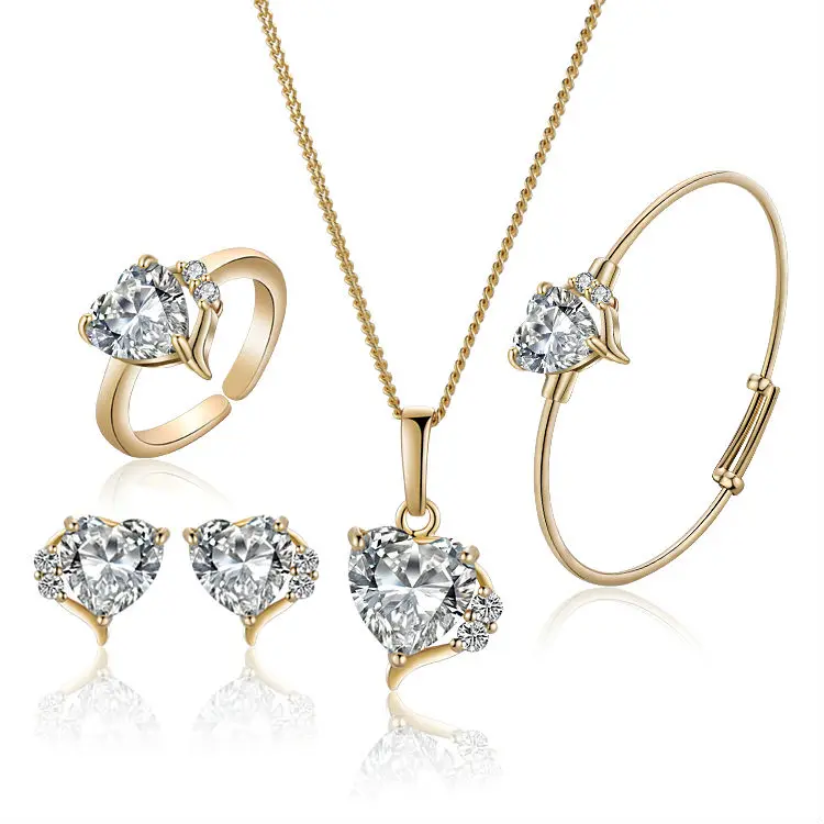 Buy New Cute Heart Baby Girls Jewelry Set Gold Color