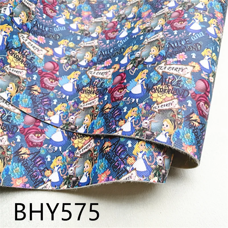 

Free shipping 7.6*12inch cartoon Valentine's heart print synthetic leather fabric for DIY accessories BHY575